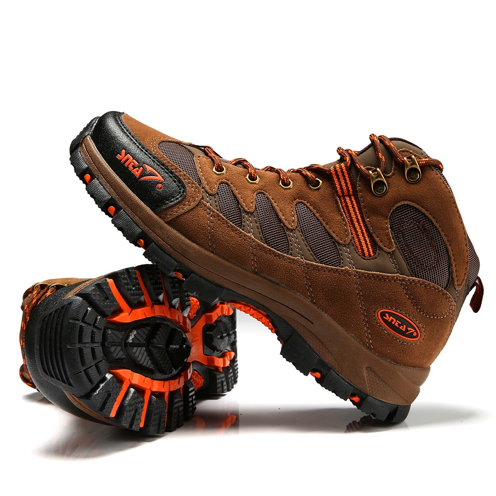 Sepatu Gunung Snta 486 Brown Orange Hiking/Fashion/Trekking/Outdoor - 44