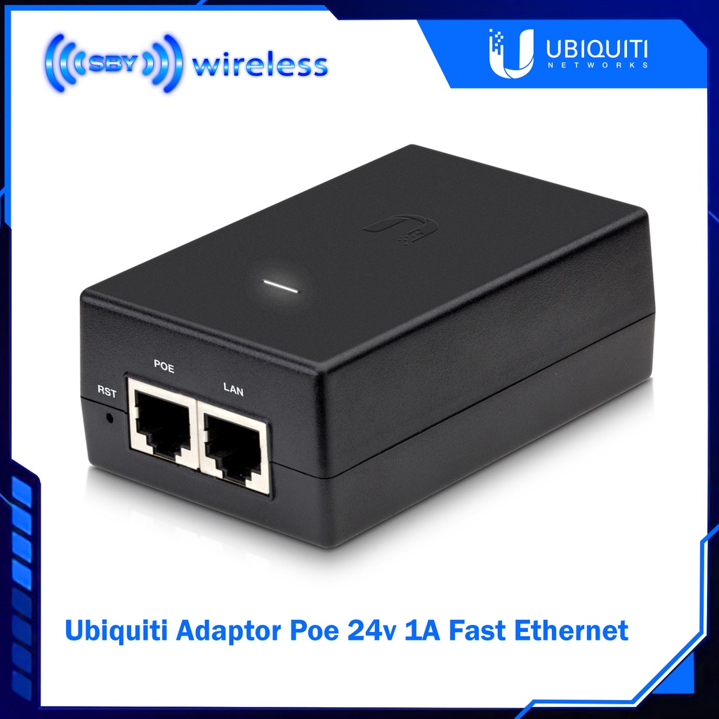 Ubiquiti Adaptor Poe 24v 1A Fast Ethernet