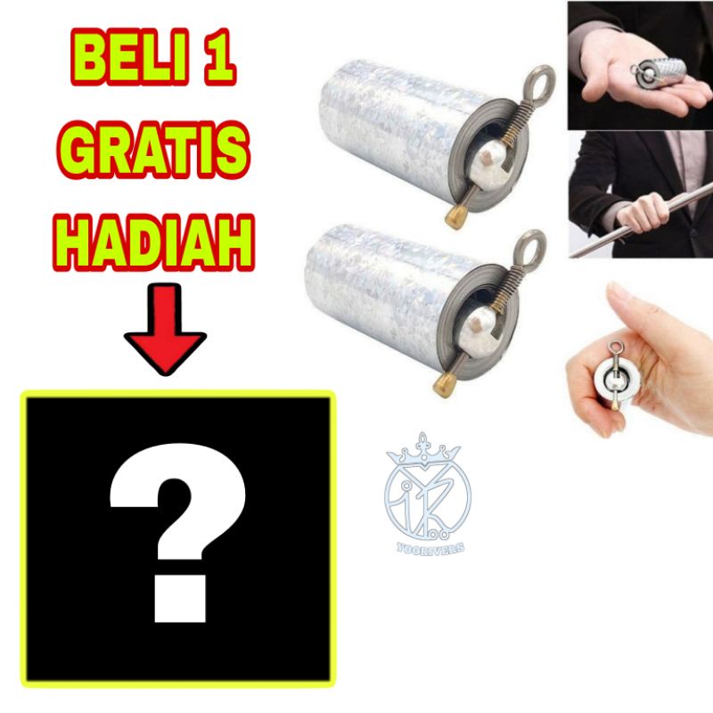 Tongkat sulap ajaib bahan besi tongkat ajaib metal mainan sulap Hadiah Gratis