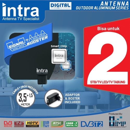 ANTENA DIGITAL INTA HD15 / ANTENA OUTDOOR INDOOR 5 METER KABEL