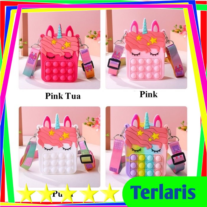Tas Unicorn Pop It - Rainbow 4