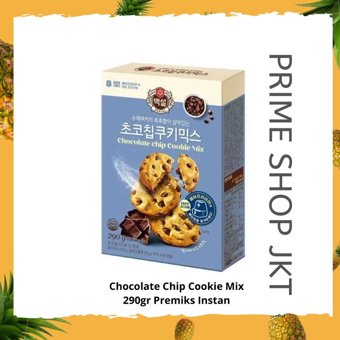 

Past Cj Beksul Chocolate Chip Cookie Mix 290Gr Korea Premiks Kukis Cokelat