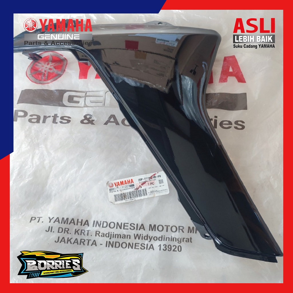 Sayap Dek Samping Bawah Kiri Hitam Kilap NMAX Lama 2DP-F171L-00-P0 Yamaha Original