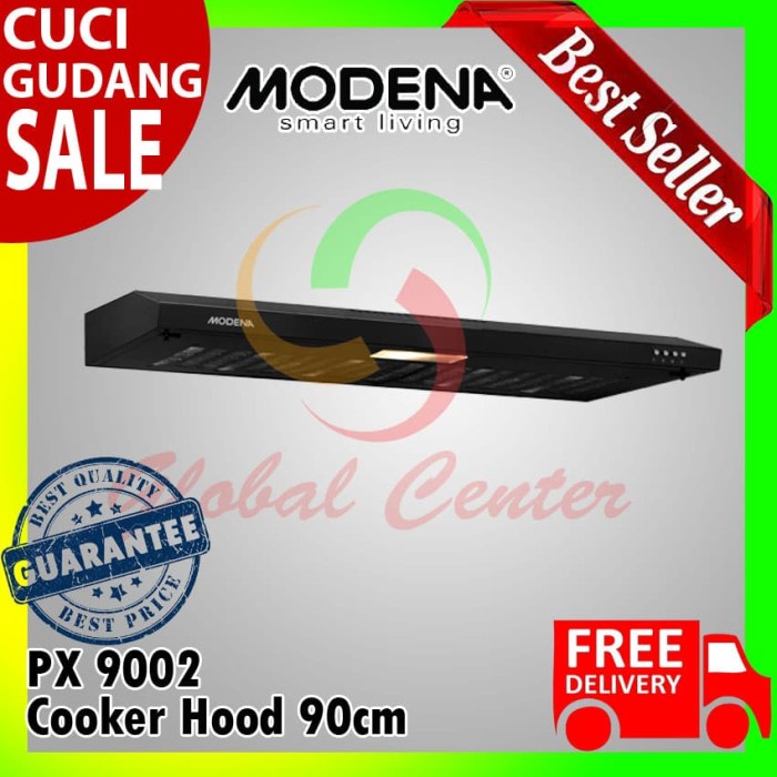 Rak Dapur Exhaust / Cooker Hood Slim Modena Px 9002 90 Cm Jabodetabek