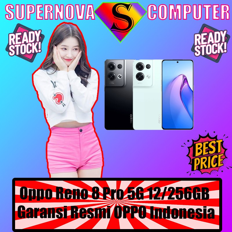 Oppo Reno 8 Pro 5G 12/256GB Garansi Resmi OPPO Indonesia