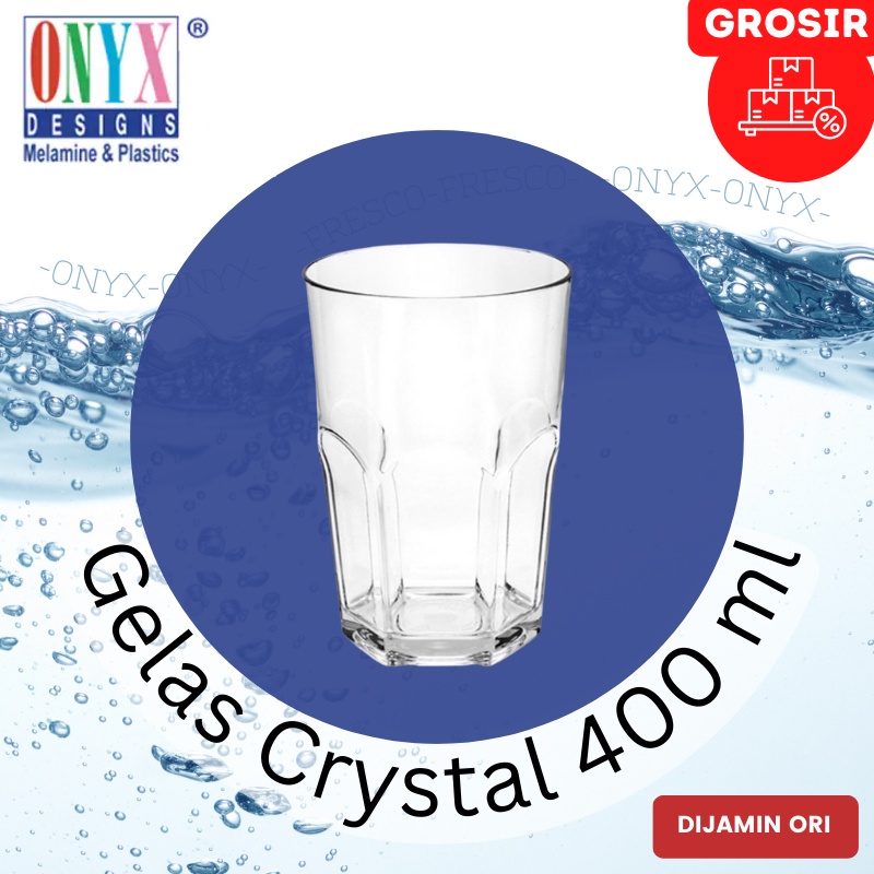 Gelas Plastik 400ml / Gelas Minum / Gelas Es Teh Manis - Kopi / Profil Glass Frosty / Gelas Crystal