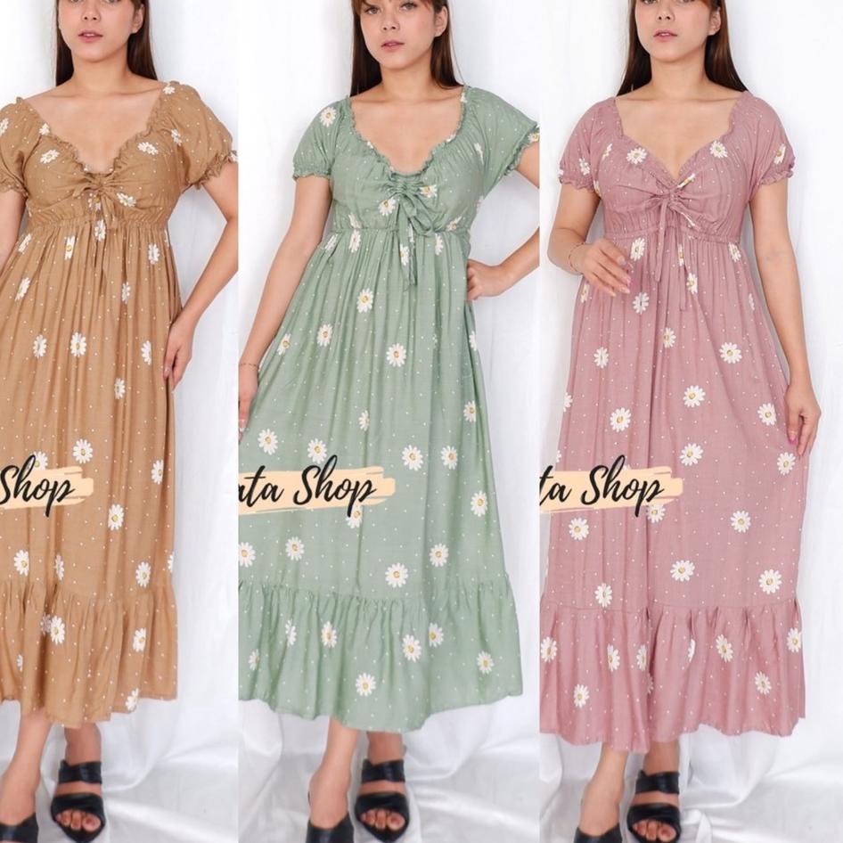 Terlaku... REALPICT - Dress Bali Model Casandra SHASTA Fashion Wanita Terbaru Kekinian Viral Daster 