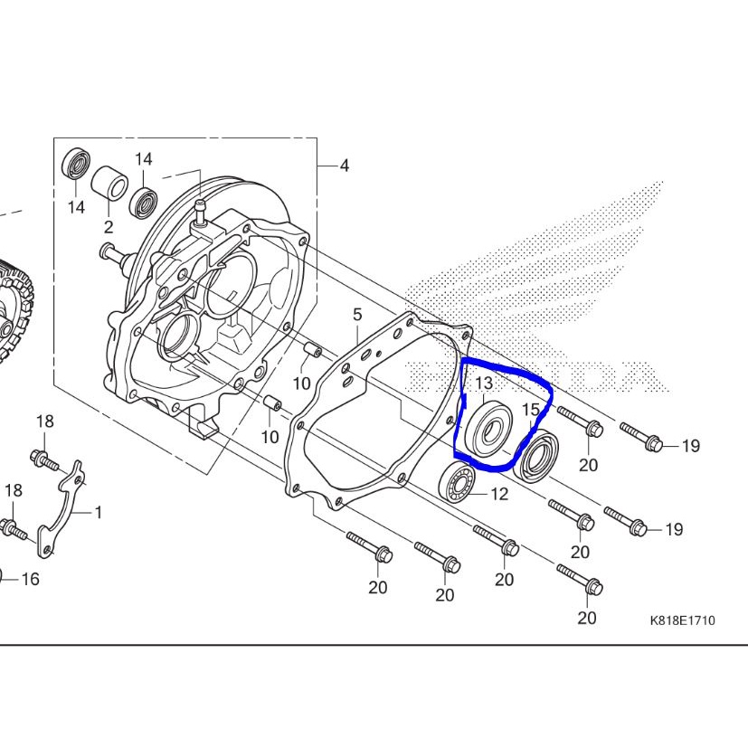 Bearing As Roda Genio Beat FI dan Deluxe Scoopy FI dan ESP Karbu juga bisa Asli Honda 91009KVB903