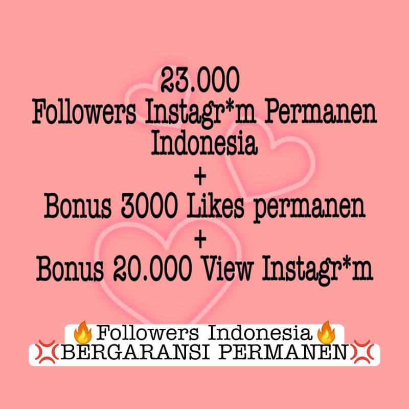 Followers Indonesia Aktif Permanen + Bonus