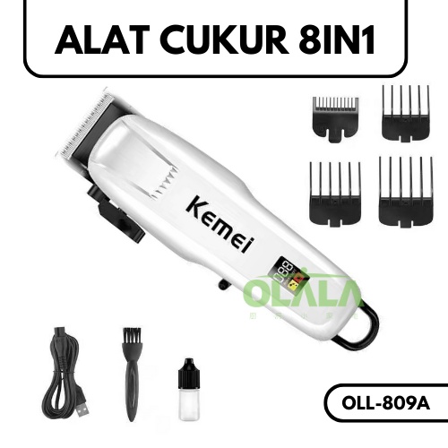 MESIN ALAT CUKUR KEMEI 3 in 1 SHAVER SISTEM CHARGER TM-KM809A