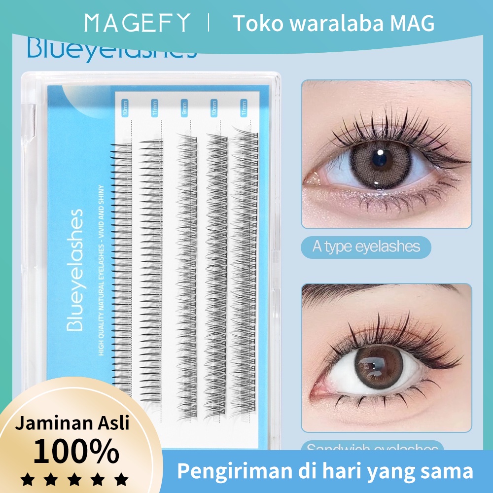 MAGEFY Ekstensi Bulu Mata Meijie Super Alami untuk Pasta Mata Kecantikan Set 9010