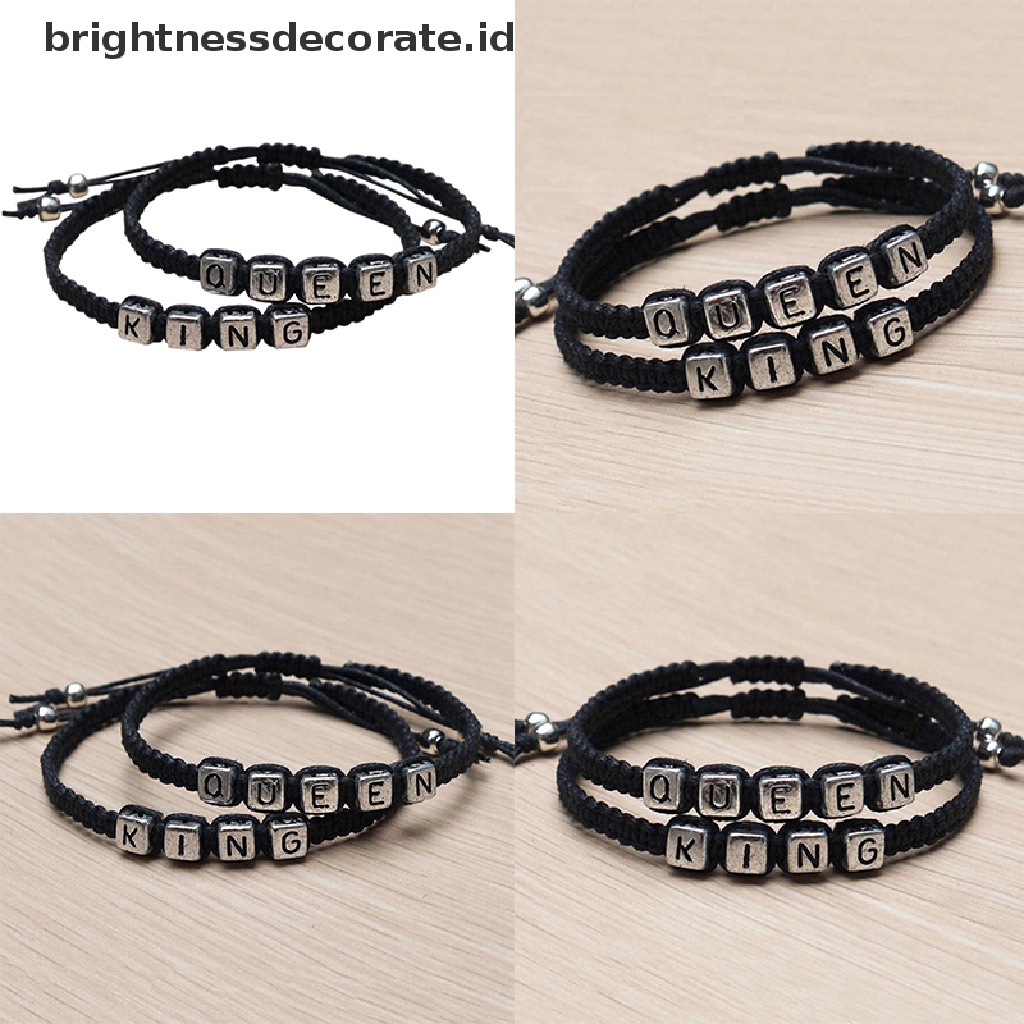 [Birth] Gelang Pasangan Gelang Raja Dan Ratu Handmade Lovers Bracelet Hadiah Pernikahan [ID]