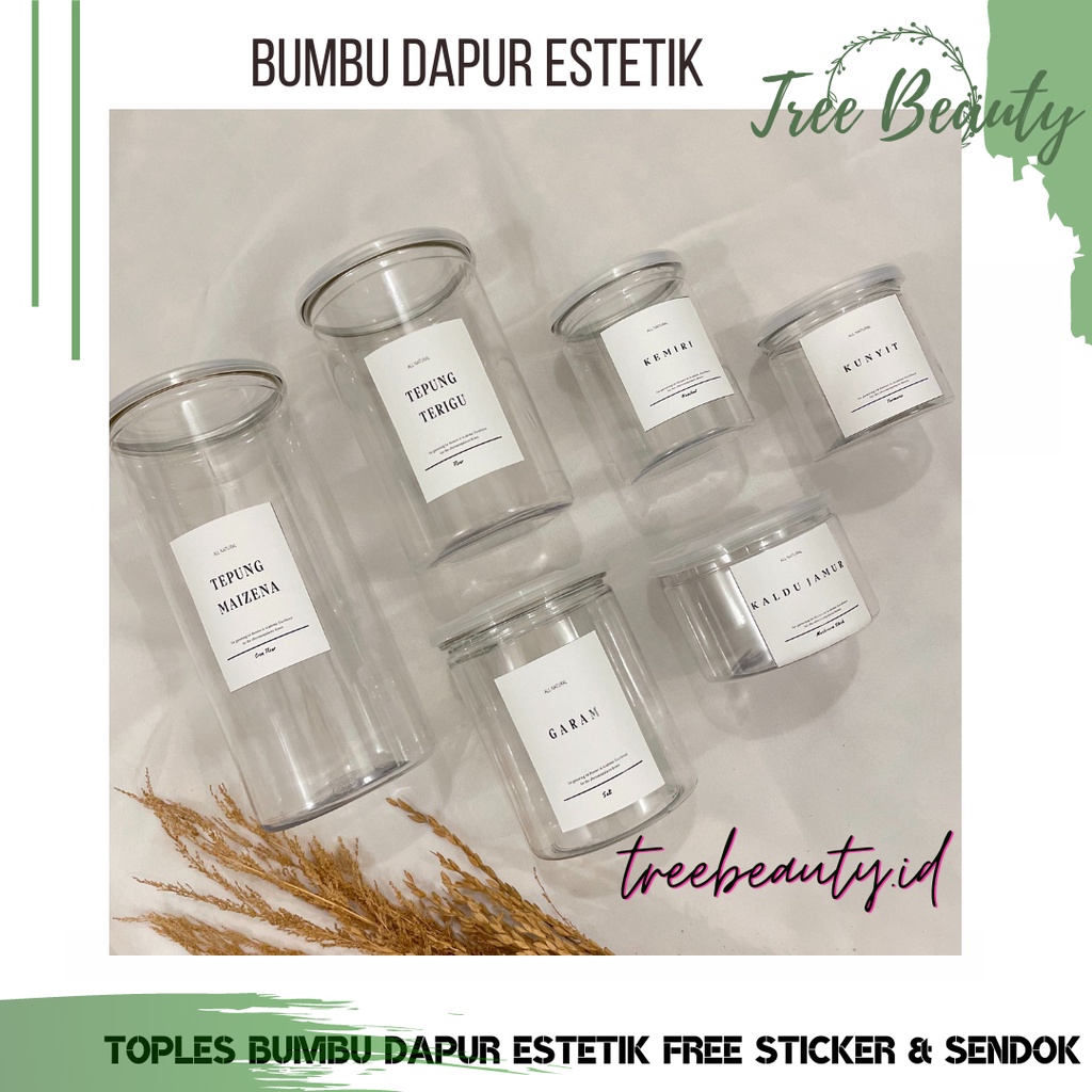 Tempat Bumbu Dapur 1000ml Toples bumbu dapur / Wadah bumbu dapur / Botol bumbu