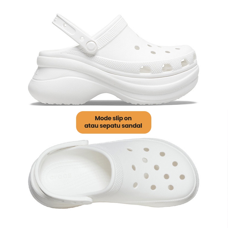 Mainland Sandal Baim Slop Wanita Sendal Crocs Lubang Pin Jibbits Tempelan Stiker Lucu Kekinian HSN124