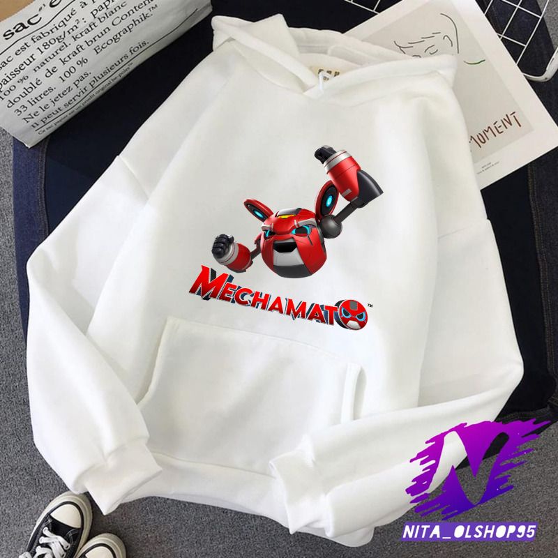 sweater hoodie anak mechabot