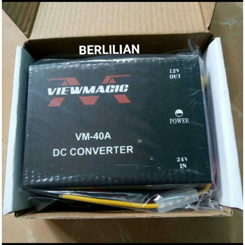 Step Down 40A merek VIEWMAGIC input DC 24V output DC 12V Original