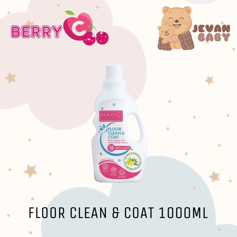 BERRYC Floor Cleaner &amp; Coat 1L / Pembersih Lantai