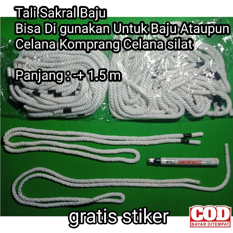 tali pencak silat/tali sakral/baju/komprang (COD)