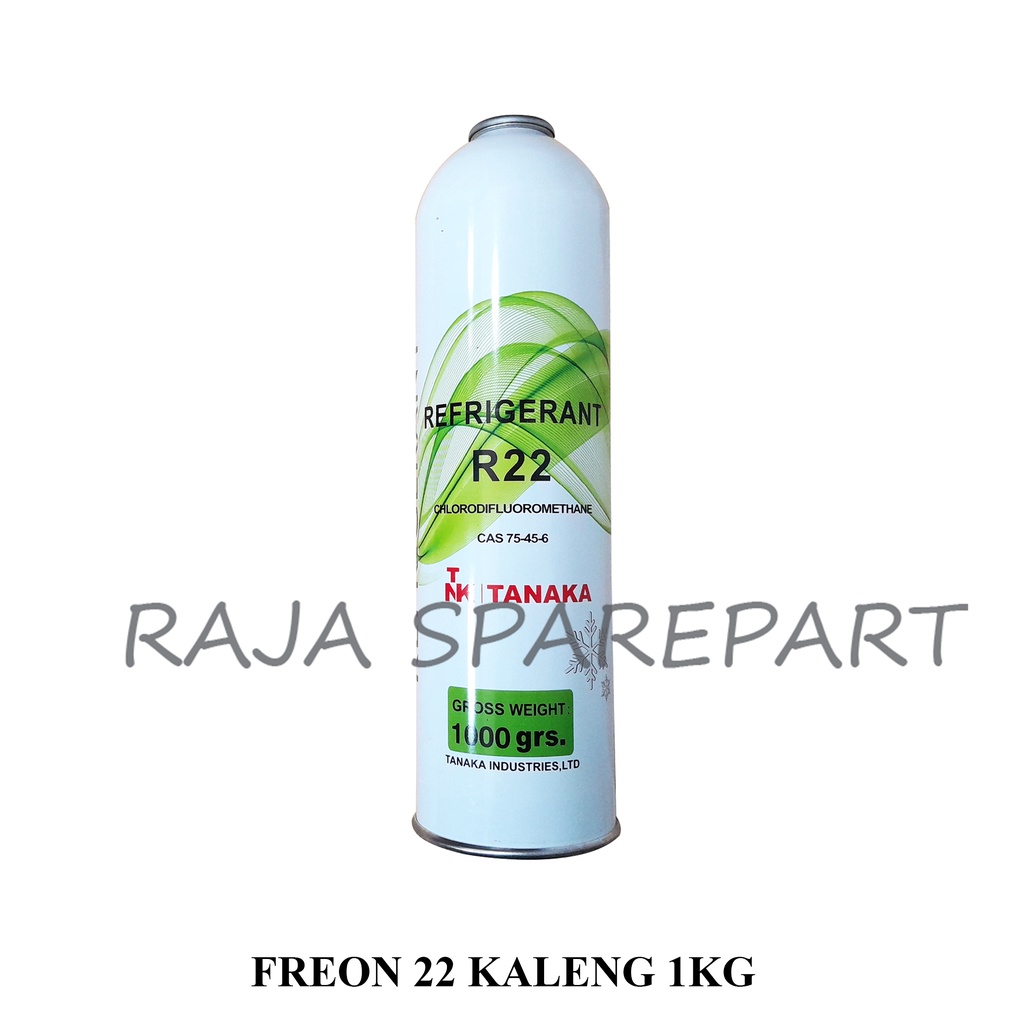 Freon Refrigerant R22 Kaleng 1Kg TANAKA ( PENGIRIMAN KHUSUS PULAU JAWA)