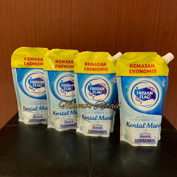 

Kental-Manis- Frisian Flag Skm Bendera 560Gr Skm Bendera Pouch Ekonomis -Manis-Kental