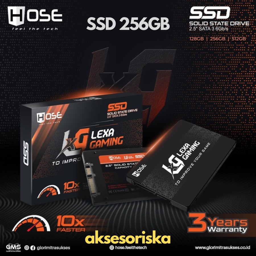 SSD HOSE - Lexa Gaming 256GB Solid State Drive 256 GB SATA 3 2.5&quot;