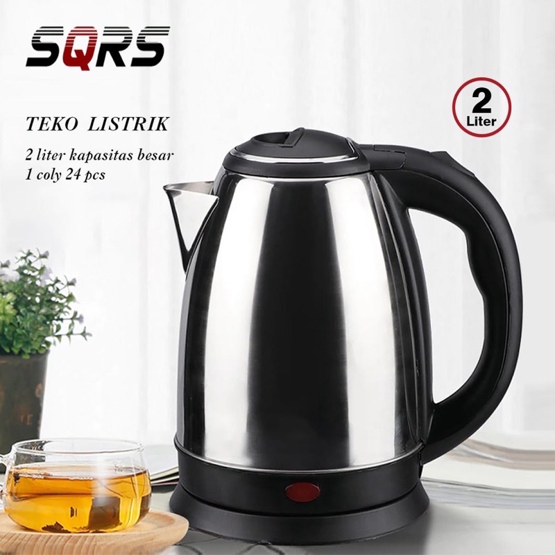 BISA COD Teko Listrik SQRS SQ-18 Mirip Scarlett 2 liter Electric heat Kettle 2L // TEKO LISTRIK PEMANAS AIR UKURAN 2 LITER