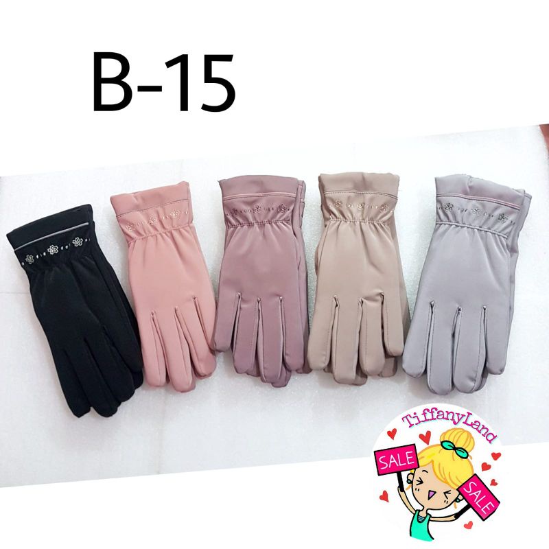 sarung tangan wanita full touchscreen tebal B-15