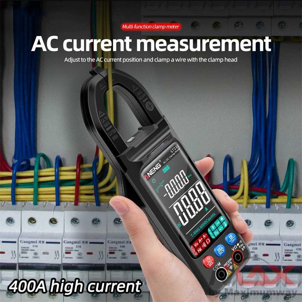 ANENG ST211 Digital Clamp Multimeter Teknisi Listrik dan Automotif AC DC Digital Multimeter Voltage 