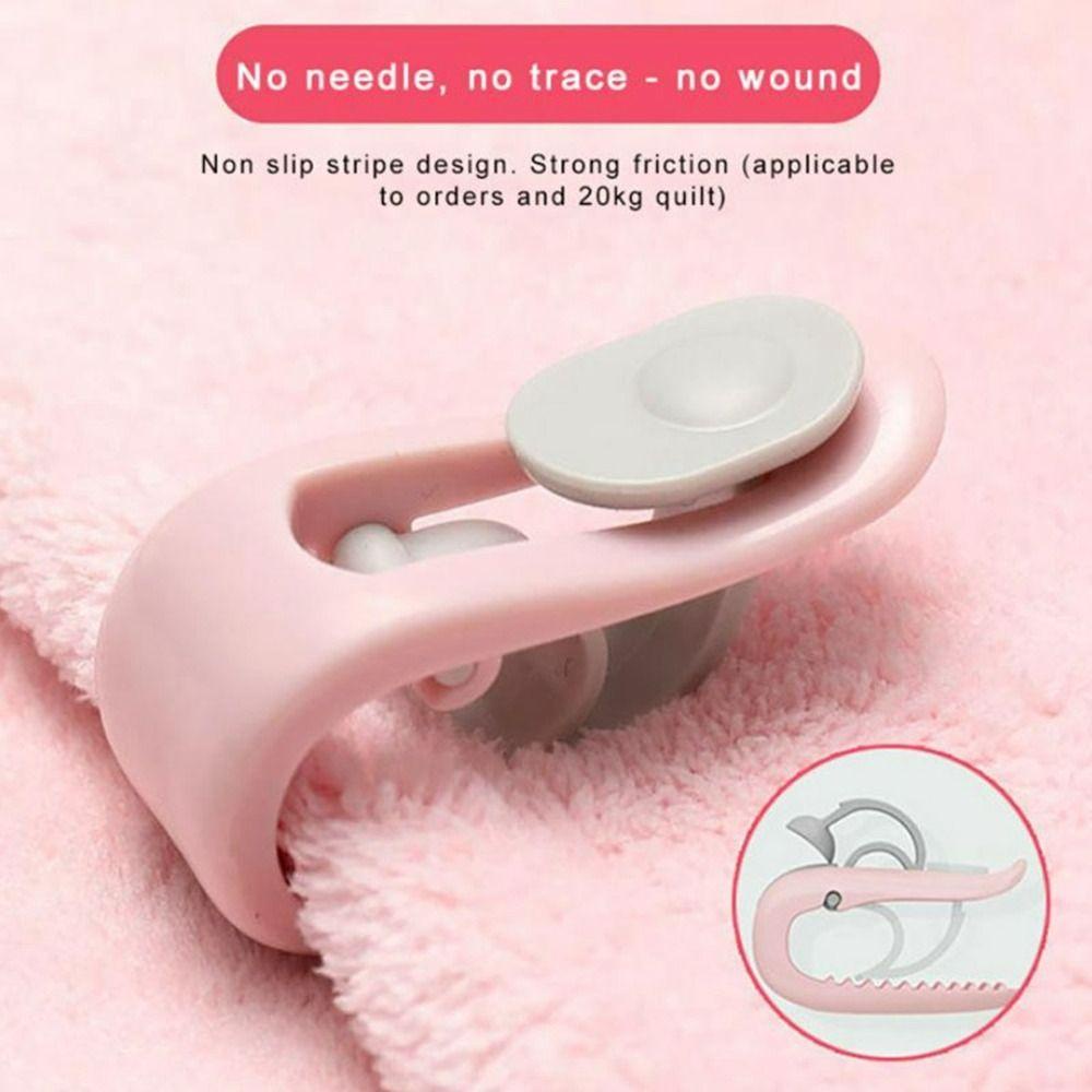 Lanfy Quilt Fixing Clip Gerigi Aman Anti-Slip Gesper Duvet Fixer Tanpa Paku Sprei Klip