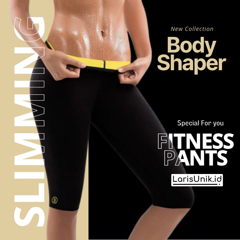 Korset Celana Pelangsing Perlengkapan Olahraga Gym Fitness Celana Senam Hot Shaper Pants Neotex