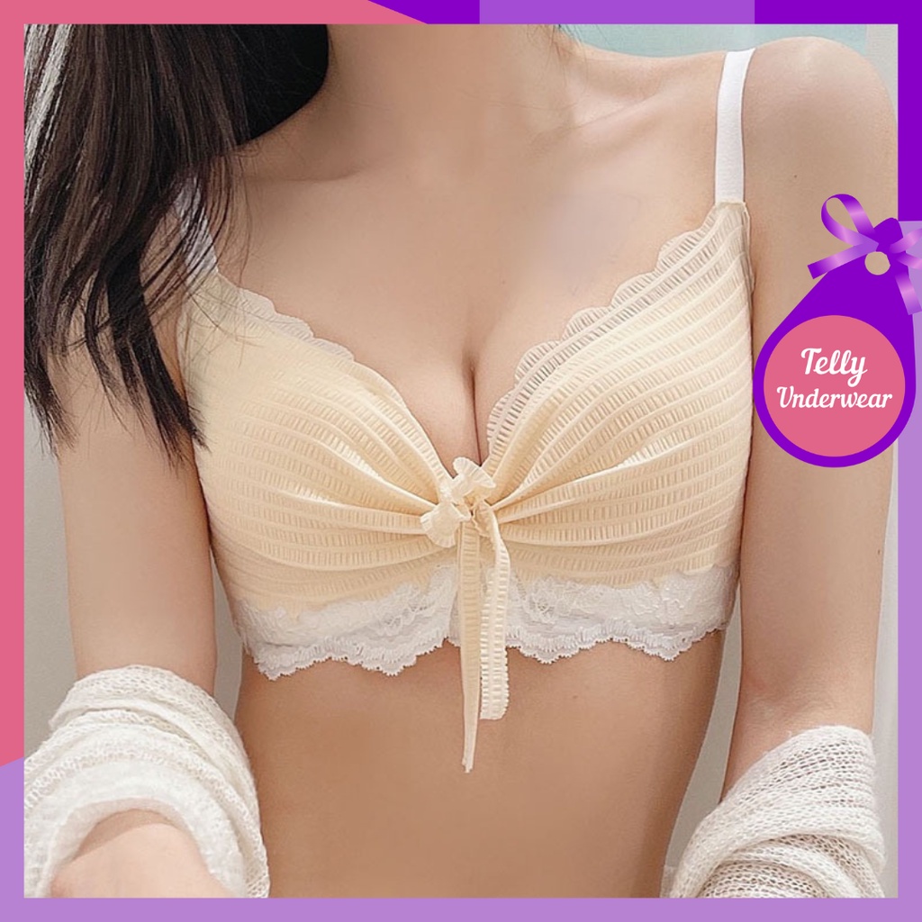 TELLY ➡️ 373  BRA PUSH UP Bra Tanpa Kawat Anti Kendur Untuk Wanita Import