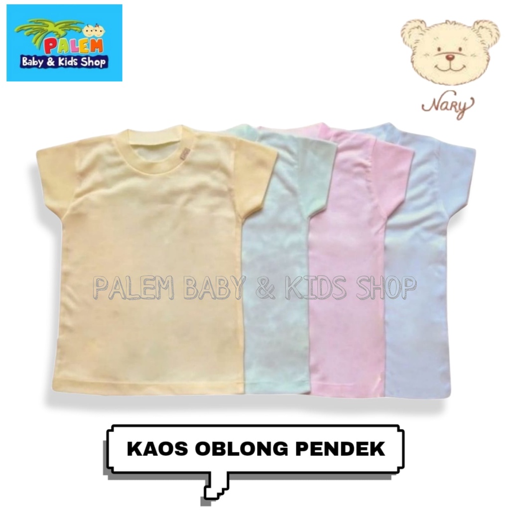 NARY Kaos Oblong Tangan Pendek Warna 2pcs