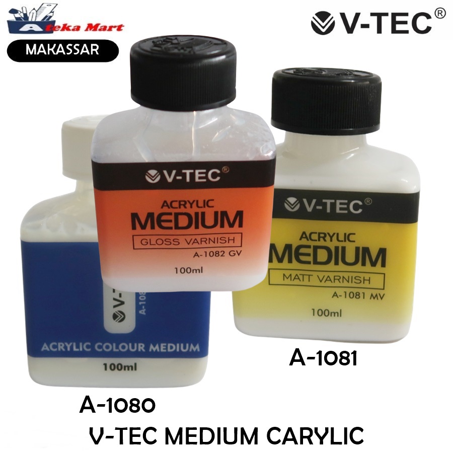 

V-TEC MEDIUM ACRYLIC VARNISH A-1080 A-1081 A-1082 100 ML