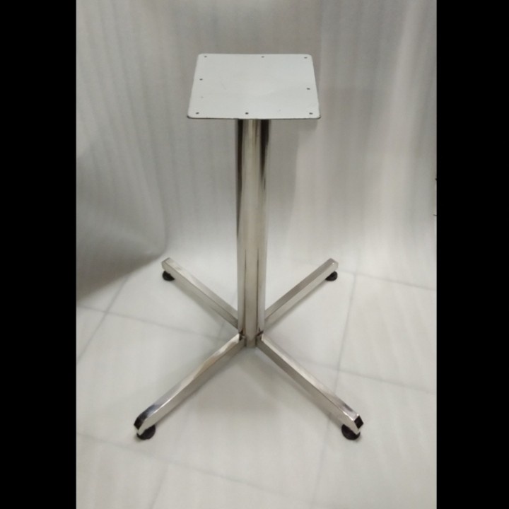 Kaki meja cafe stainless steel asli