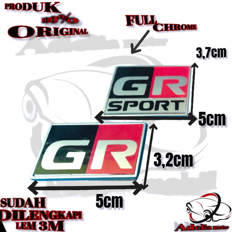 Emblem GR sport Tulisan GR sport Bacaan GR sport logo GR sport satuan