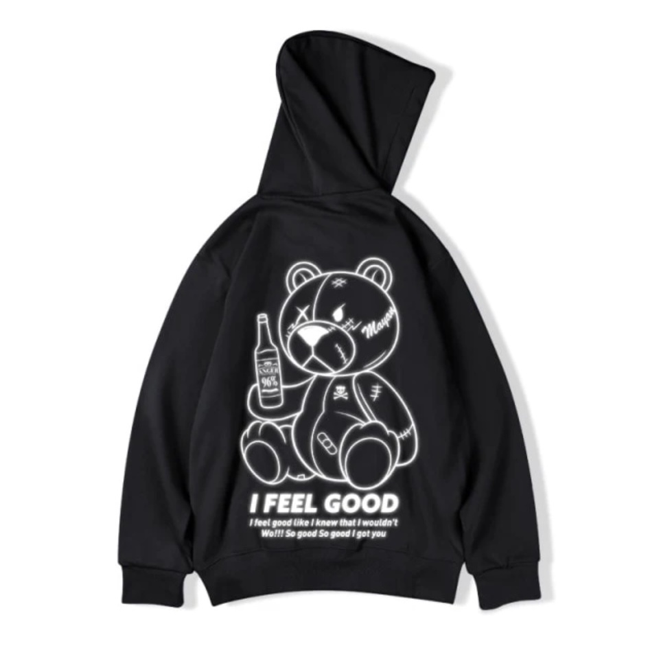 I Feel Good Sweater Hoodie Trendy II I Feel Good Jumper Hoodie II Sweter Oblong Topi Sz M - XL Anak &amp; Dewasa ( Pria &amp; Wanita )