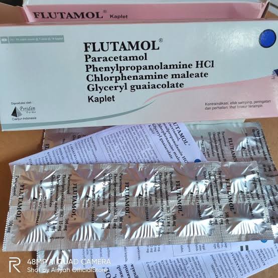 Flutamol kaplet Strip Batuk Flu Demam ORIGINAL-BPOM