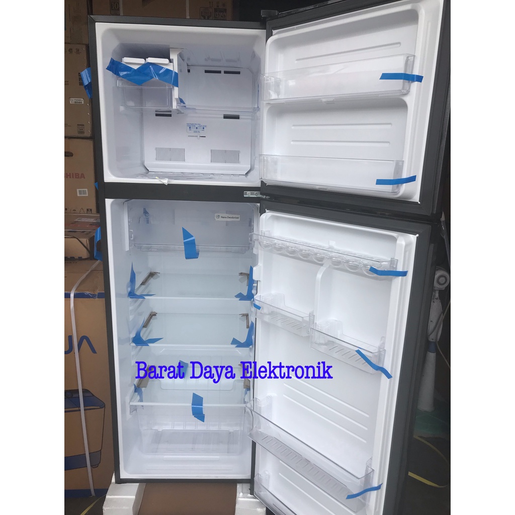 KULKAS SHARP 2 PINTU TINGGI SJ 316MN-HS 256 LITER TANPA BUNGA ES NO FROST