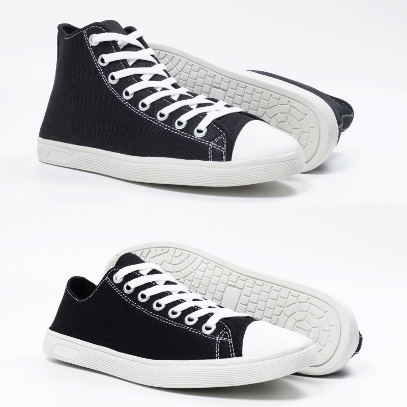 Sepatu Pria Wanita Sneakers Walkers Allstar Sepatu High Classic - Sepatu Sekolah Hitam