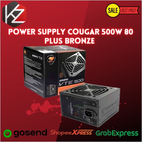 Power supply Cougar 500w 80 plus bronze Vte500 PSU 80+ Vte-500 BS-500