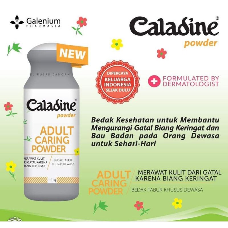 Caladine Adult Silver Bedak Gatal anti Bau badan