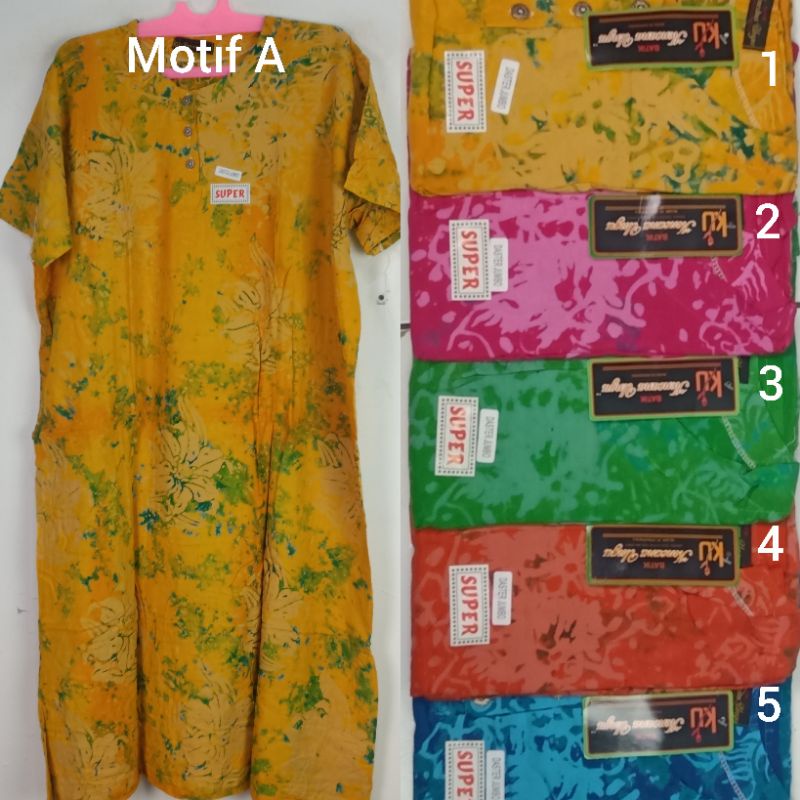 Daster Kencana Ungu Jumbo Label Hitam
