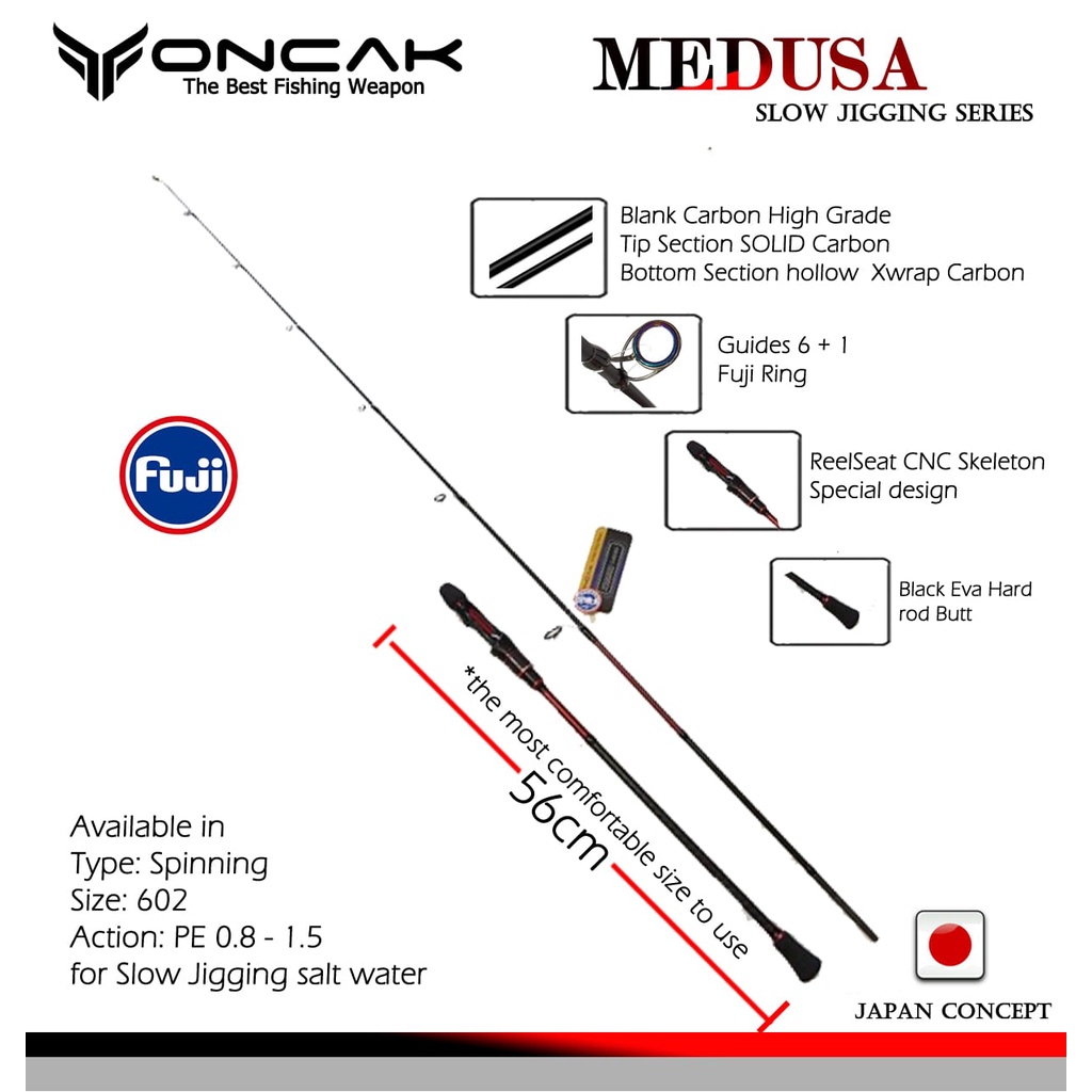 JORAN ONCAK MEDUSA SLOW JIGGING SERIES 602ML - PE 0.8 - 1.5