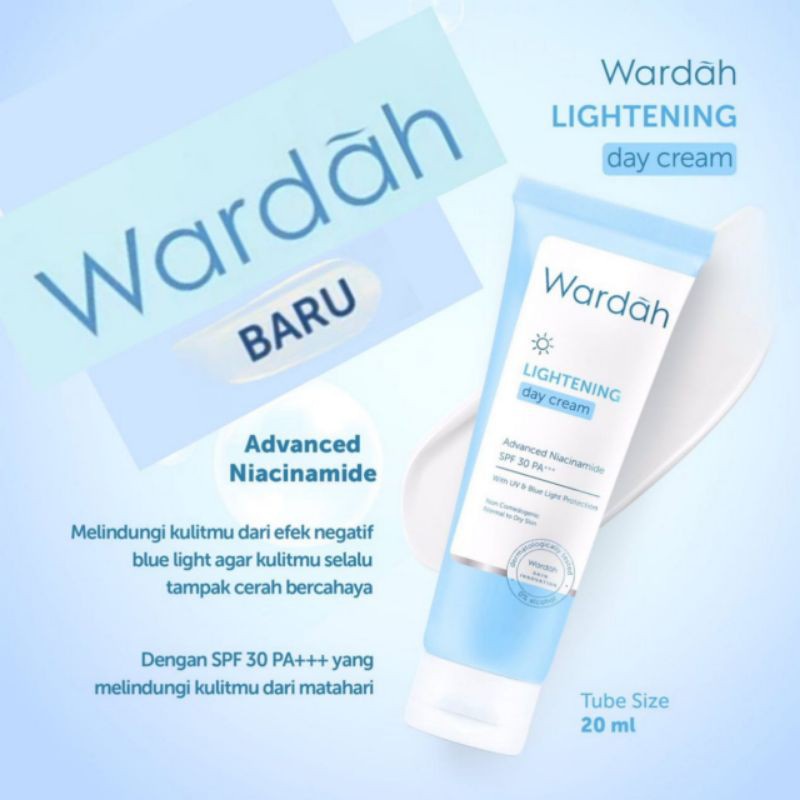 PUSAT- WARDAH LIGHTENING DAY CREAM ADVANCED NIACINAMIDE 20ML