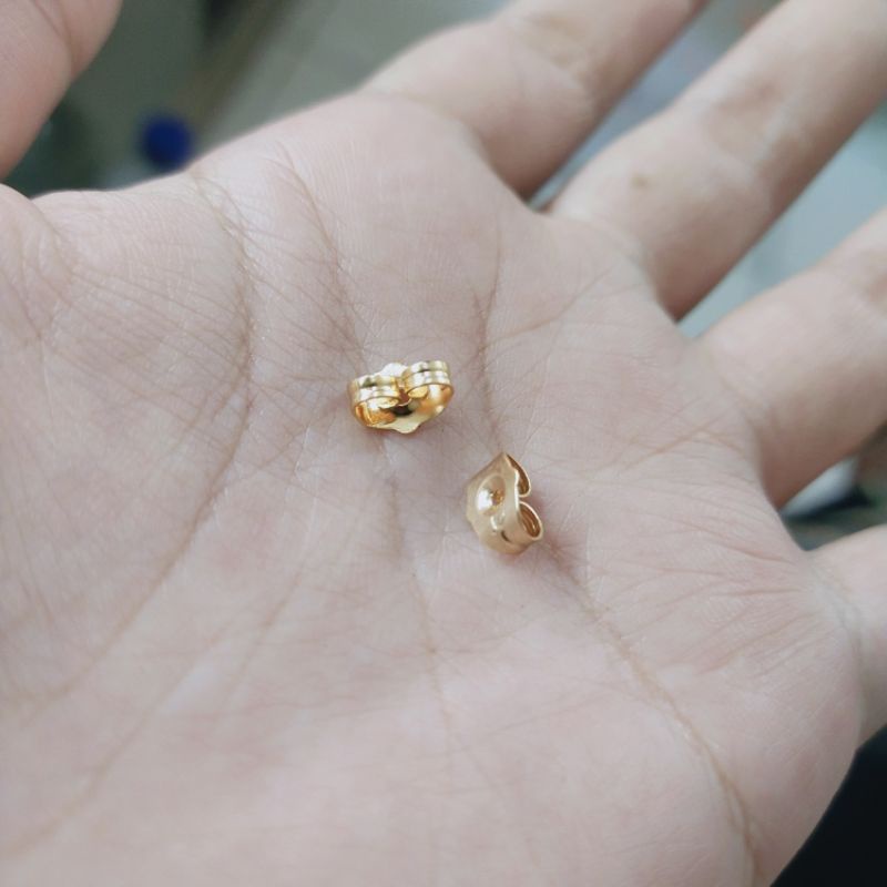 Hak atau kokot Pengait kalung Gelang STUD Karet Anting EMAS SWASA TITANIUM XUPING