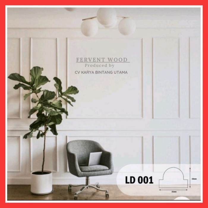 Lis Kayu Wall Moulding Wainscoting Lis Dinding Profil Kayu Kecil Putih