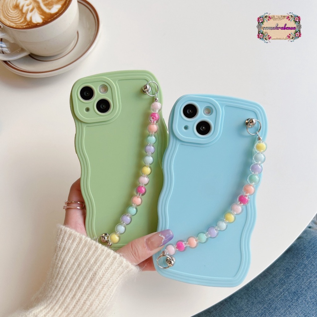 GC02 SOFTCASE GELOMBANG RANTAI MANIK FOR IPHONE 7 8 SE 2020 7+ 8+ X XS XR XS MAX 11 12 13 14 PRO MAX PLUS SB4723