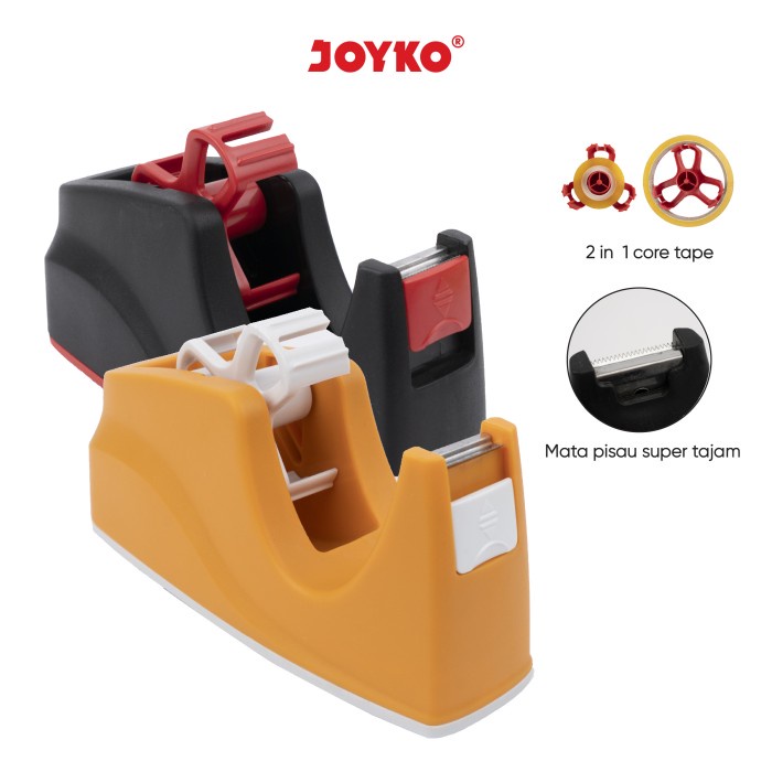

Selotip Tape Cutter Tape Dispenser Pemotong Pita Perekat Joyko Tc-116