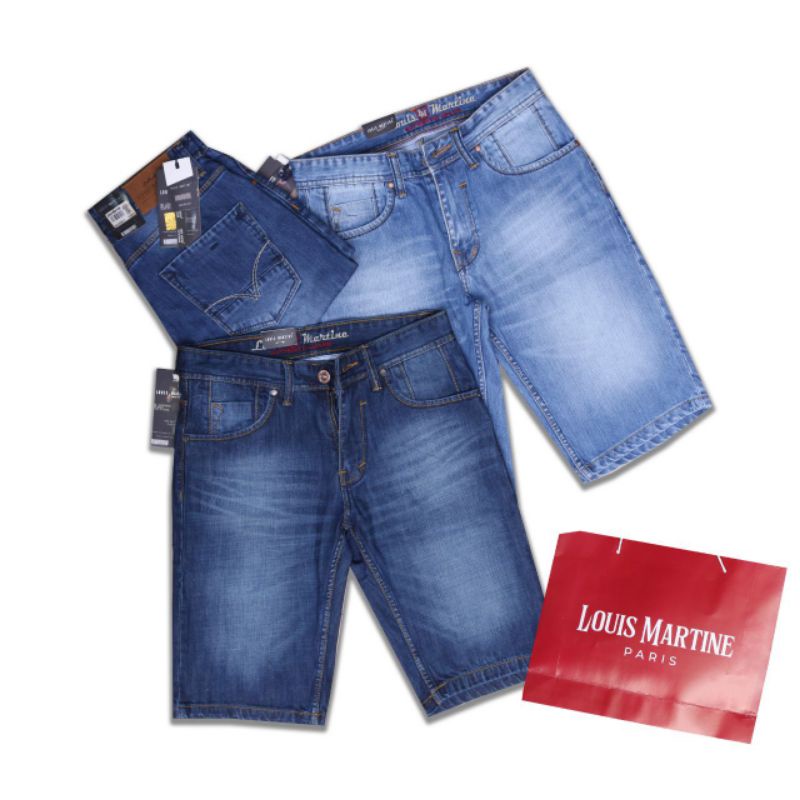 Celan Jeans Pendek Louis Martin Original Reguler Denim