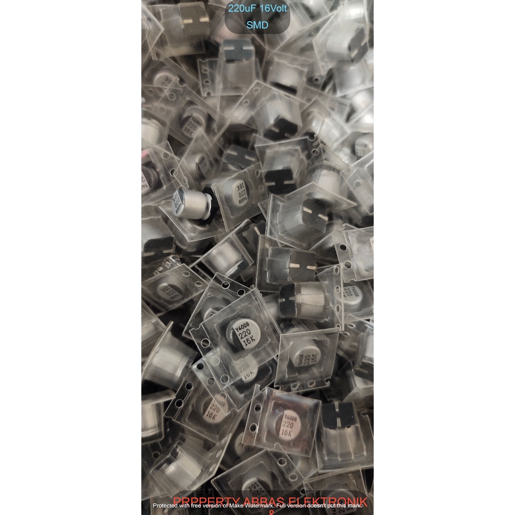 ELKO SMD 220UF 16V 220 UF 16 VOLT 220MIKRO 220 MIKRO 16VOLT SMD